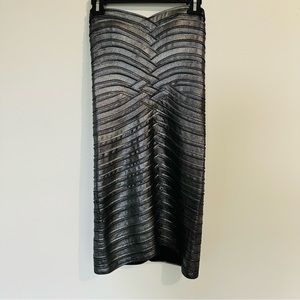 Bcbgmaxazria Dresses Bcbgmaxazria Gunmetal Bandage Party Dress NYE